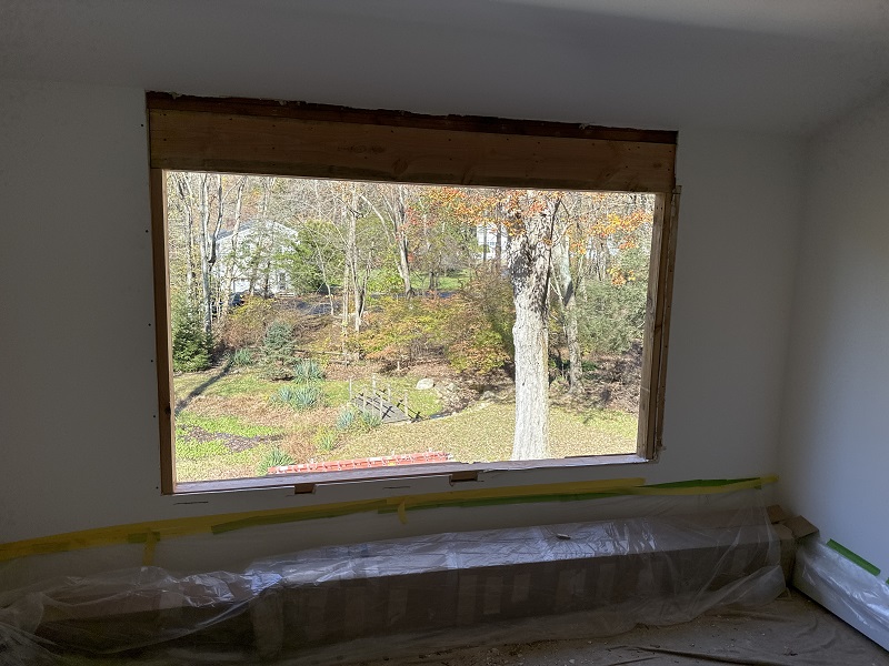 New window header installed in this Wilton home